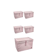 Düzenleyici Kutu Organizer Cırtlı Saklama Hurç Maxi Boy 30cm X 40cm X 50cm (5 Adet)