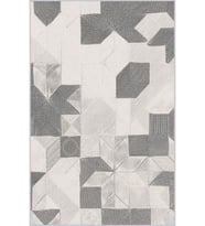 Eliana Home Baskılı, Yıkanabilir Kaymaz Taban Salon Halısı LNA0013-SD816 100x150 cm (Gri)