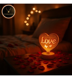 Işıklı Love Kalp