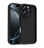 Apple iPhone 16 Pro Max Kılıf Kamera Korumalı Kalın Kenarlı Viera Silikon Case (Siyah)