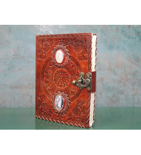 Taşlı Deri Defter Model 2
