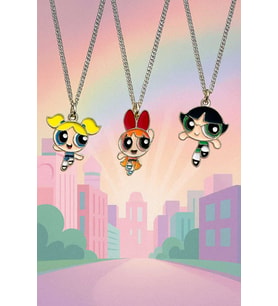 Powerpuff Girls Bff 3'lü Kolye Seti – En İyi Arkadaşlık Kolyesi  Şık Ve Renkli Hediyelik Aksesuar