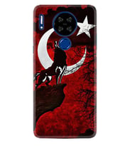 Reeder P13 Blue Max Lite Kılıf Desenli Silikon Wolf and Moon 2