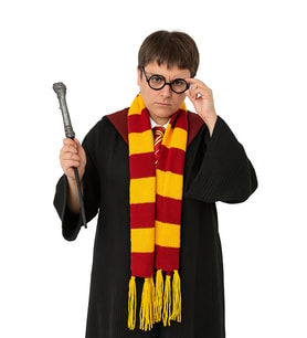 Halloween Harry Potter Sihirba Asa Gözlük Set Lüks