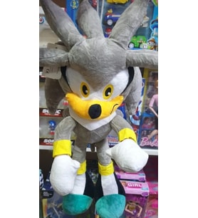 Orijinal Ithal Kumaş Sonic Peluş Oyuncak 40 Cm Shadow Echidna Knuckles Miles Tails (Gri)