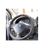 Peugeot Partner Uyumlu Nubuk Karbon Deri Direksiyon Kılıfı