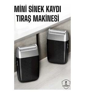 Mey İthalat® Tıraş Makinesi Mini Sinek Kaydı Şarjlı Taşınabilir Paslanmaz Çelik