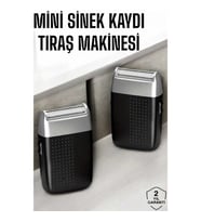 Mey İthalat® Tıraş Makinesi Mini Sinek Kaydı Şarjlı Taşınabilir Paslanmaz Çelik