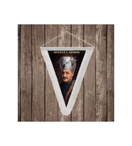 Sultan I. Ahmed Beyaz Saçaklı Takdim Flama Bayrak Osmanlı Padişahları Serisi