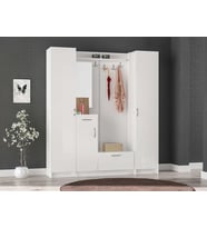 ABRE vm-343637 BEYAZ VESTİYER PORTMANTO AYAKKABILIK