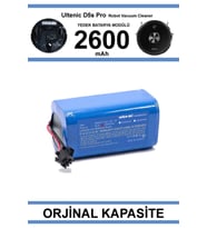 Ultenic D5S Pro 2600mAh Robot Süpürge Bataryası - Gerçek Kapasite, Maksimum Güvenlik