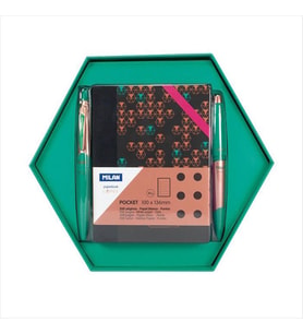 Milan Copper Kırtasiye Seti Yeşil 8741