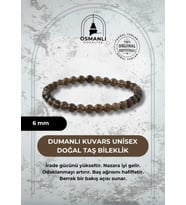 Dumanlı Kuvars 6mm Doğal Taş Bileklik
