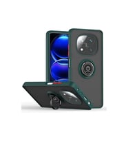 Xiaomi Redmi Note 14 Pro 4g Kılıf Montreal Yüzüklü Silikon Kapak - Yeşil