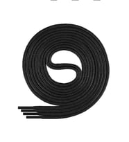 60 Cm 4 MM Siyah Yuvarlak 1 Çift Ayakkabı Bağcığı
