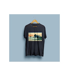 Oversize Sagami Plaj Tasarım Unisex T-shirt
