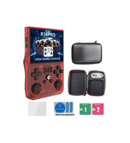 R36 Pro Retro Oyun Konsolu 3.5 Inç 21.000 Oyun + Çanta+Cam Lunix IPS Hd Ekran Gta Pes KARIŞIK RENK