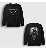 Presmono Unisex Siyah Dunkelheit Metal Burzum Sırt Baskılı Sweatshirt 516450tt