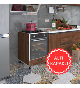 Kenzlife ankastre modülü kabini malik ejder cvz fırın ocak dolabı kapaklı ayarlı ayaklı