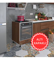 Kenzlife ankastre modülü kabini malik ejder cvz fırın ocak dolabı kapaklı ayarlı ayaklı