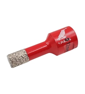 Fixonic Spars SPA54107 12mm M14 Elmas Mermer Granit Delme Panç (Kırmızı)