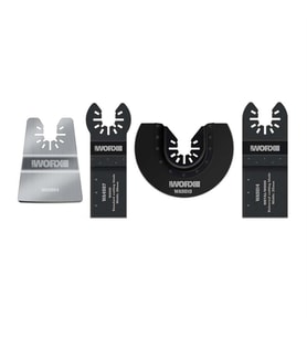 WORX WA5092 4 Parça Universal Metal, Ahşap Kesme ve Raspalama Aksesuar Seti