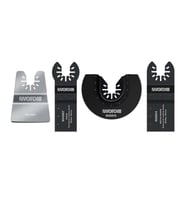 WORX WA5092 4 Parça Universal Metal, Ahşap Kesme ve Raspalama Aksesuar Seti