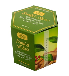 Sandal Ağacı Kokusu Alkolsüz Esans 6Ml. 6'lı Paket
