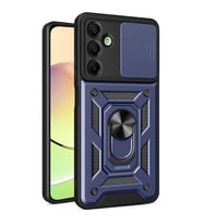 Samsung Galaxy A56 Kılıf Pars Lens Yüzüklü Silikon - Lacivert
