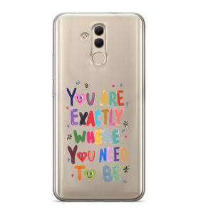 Huawei Mate 20 Lite Uyumlu Baskılı Yumuşak Silikon Şeffaf Telefon Kılıfı