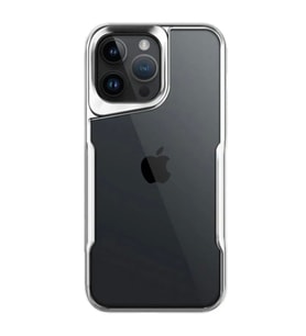 Apple iPhone 14 Pro Max Kılıf Boyi Silikon Kapak - Gümüş