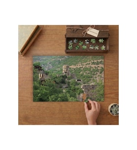 Handzta Manastırı - Doğa - Manzara Tasarımı 240 parça Ahşap Puzzle Ahşap Kutuda MP06907