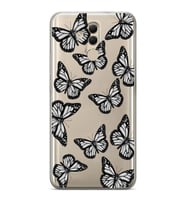 Huawei Mate 20 Lite Uyumlu Baskılı Yumuşak Silikon Şeffaf Telefon Kılıfı
