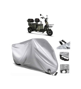 Rks Vip Rider 3s Elektrikli Arka Çanta (bağlantı Tokalı) Uyumlu SolarBlock  Motosiklet Brandası (Siyah)