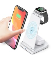 ALLY 15W 3in1 Şarj Standı Wireless Kablosuz Şarj iPhone+iWatch+AirPods YM-UD21-(5 - HPSBYI8446-9
