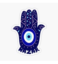 Nazar Boncuğu Sticker Duvar 18cm Yapıştırma Etiket MD10