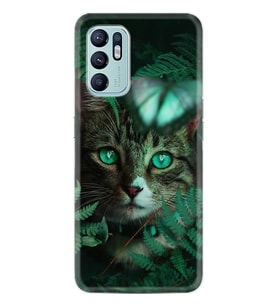 Oppo Reno 6 Kılıf Resimli Desenli Baskılı Silikon Blue Butterflys 1350