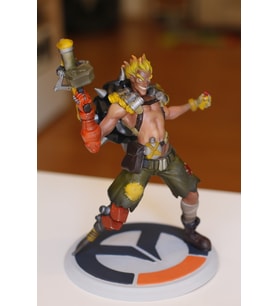 Overwatch Junkrat Figür Jamison Fawkes Figür Büyük Boy 25CM