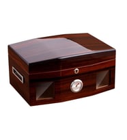 İtalyan Sediri 2 Katlı Camlı Özel Humidor Puro Kutusu rd18