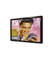 Elvis Presley Posteri Çerçeveli Cam Tablo