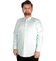 Mode XL Büyük Beden Erkek Klasik Gömlek Likralı 20351 Mint