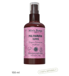 Organik Palmarosa Suyu -%100 Doğal Hidrosol, 150ml