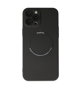 Apple İphone 12 Pro Kılıf Jack Magneticsafe Lens Silikon - Siyah