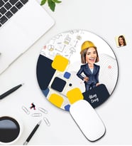 Kişiye Özel Karikatür İnşaat Mühendisi Tasarımlı Mouse Pad 061