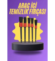 5 Parça Araç İçi Temizlik Fırçası Araç İçi-Dışı Temizleme Fırça Seti