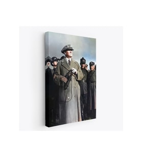 Atatürk Portre Tablosu Mustafa Kemal Atatürk Dekoratif Kanvas Tablo-FG-131