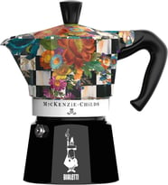 Bialetti Moka Express Mackenzie: 3 Cups Ocak Üstü Espresso Pişirici 130Ml Karma Renk Alüminyum Gövde