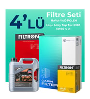 Filtron Citroen DS4 1.2 Benzinli Filtre Bakım Seti Liqui Moly Motor Yağlı (2022-2024) 4 Lü