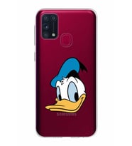 Samsung Galaxy M31 Kapak Donald Duck Tasarımlı Şeffaf Silikon Kılıf