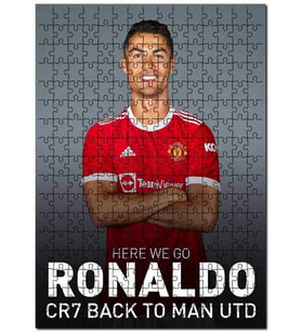 Cakapuzzle Cristano Ronaldo Tekrar Manu'da Görseli Puzzle Yapboz MDF (Ahşap) (120 Parça)